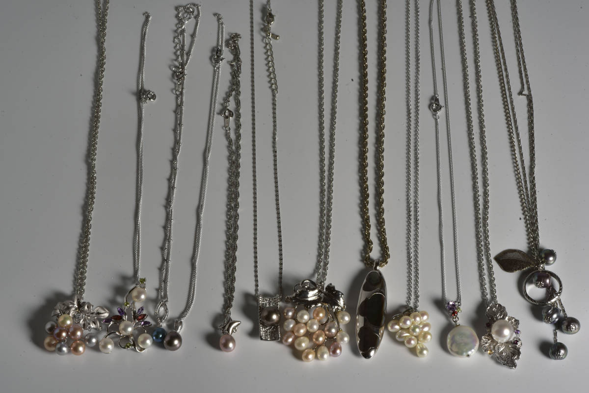 本真珠　淡水パール・南洋真珠・アコヤ真珠・ペンダント・ブローチ・まとめ売り・n11026031