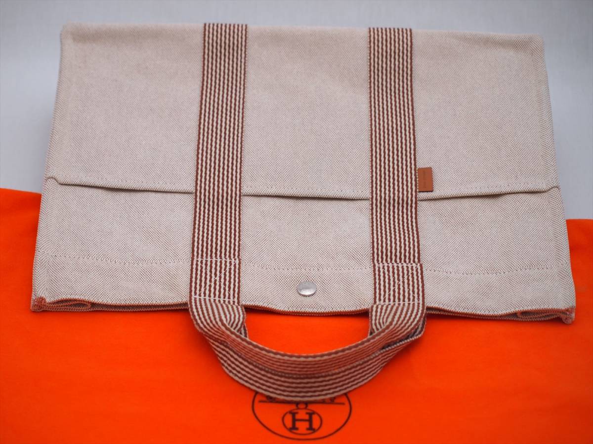 極美品 希少 HERMES エルメス フールトゥ MM グレー 角スレなし