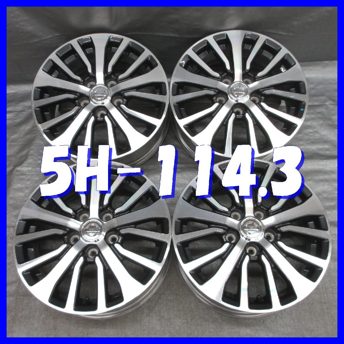  A2 日産 セレナ 純正 16&times;6+45 5H PCD114.3 ハブ&phi;66 ４本 ENKEI製 ガンメタ/ポリッシュ系 1ピース/スポーク(純正品)｜売買されたオークション情報、yahooの商品情報をアーカイブ公開 - オークファ 5穴