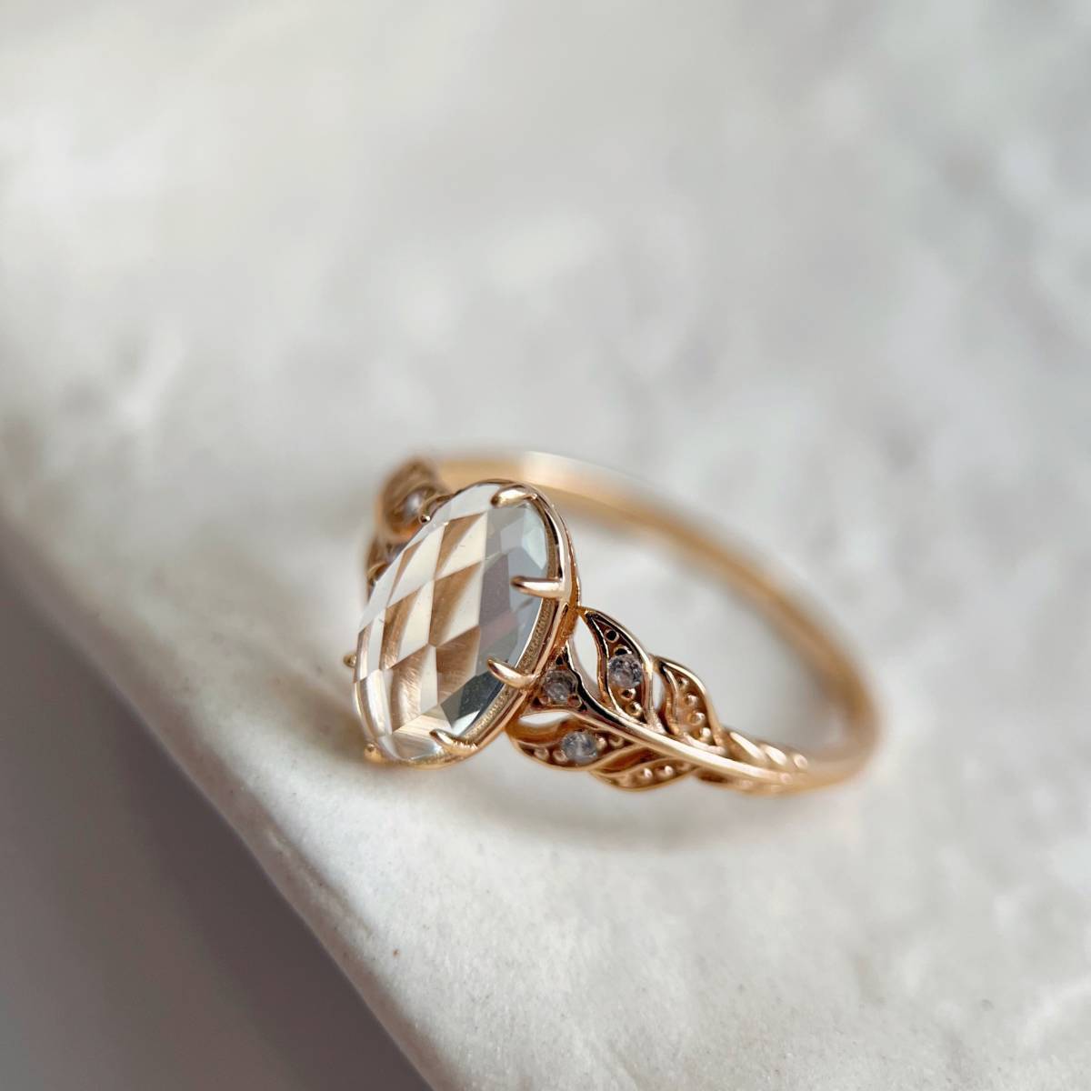 1円新品】イケゾエガレ｜6.00ct 天然アメジスト K14WG仕上リング 17号 