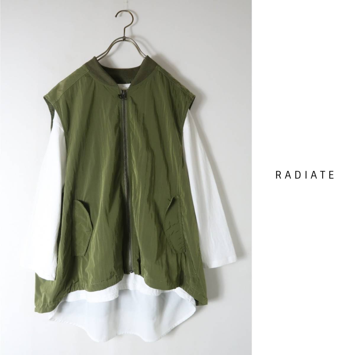 新品☆1.7万☆2022☆ラディエイト RADIATE☆ドローコードヘムミリタリーベスト フリーサイズ SCOT CLUB☆A-O 2254