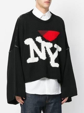RAF SIMONS ラフシモンズ - I LOVE NY 変形 オーバーサイズ ケーブル 