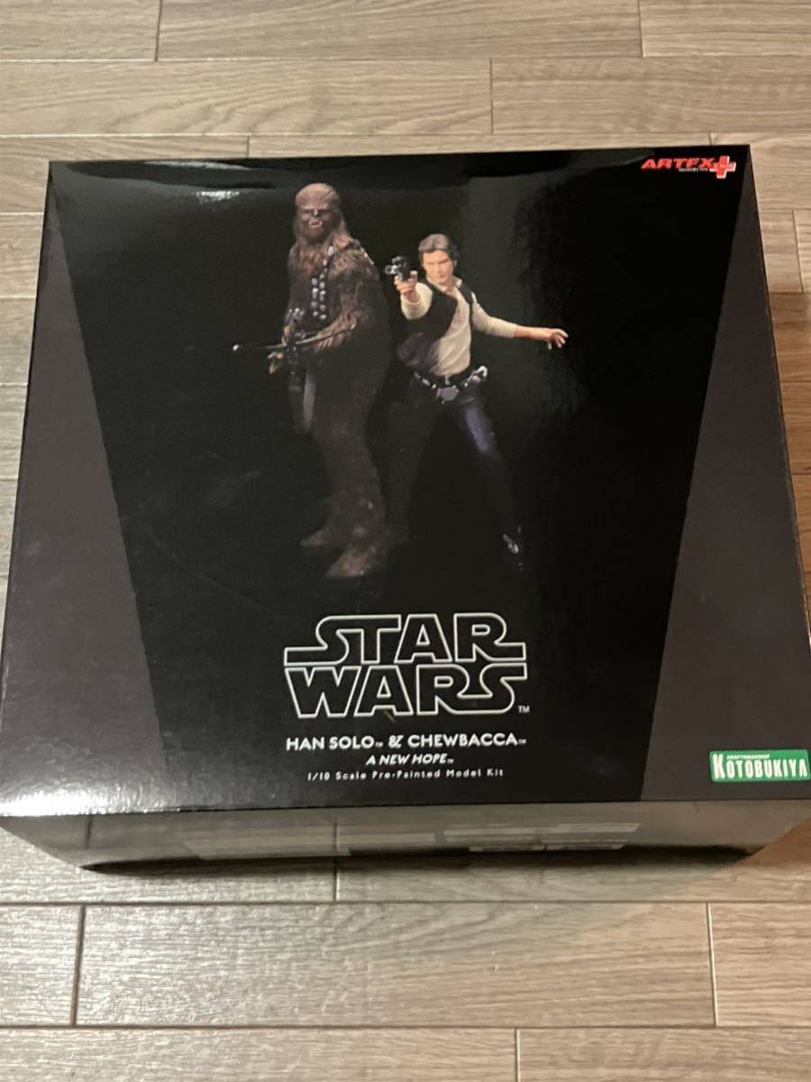 送込・未開封☆ハン・ソロ&チューバッカ フィギュア コトブキヤ スター