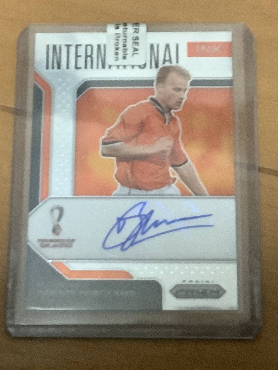 デニス ベルカンプ 2022 Panini Prizm World Cup Auto 直筆サイン 