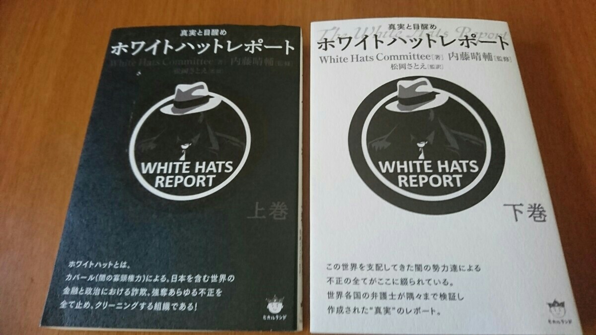 2冊セット ホワイトハットレポート 上下巻セット White Hats Committee 著 ヒカルランド