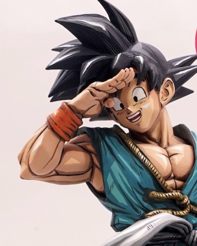 ドラゴンボール バイバイ悟空 フィギュア フルリペイント 2D 二次元