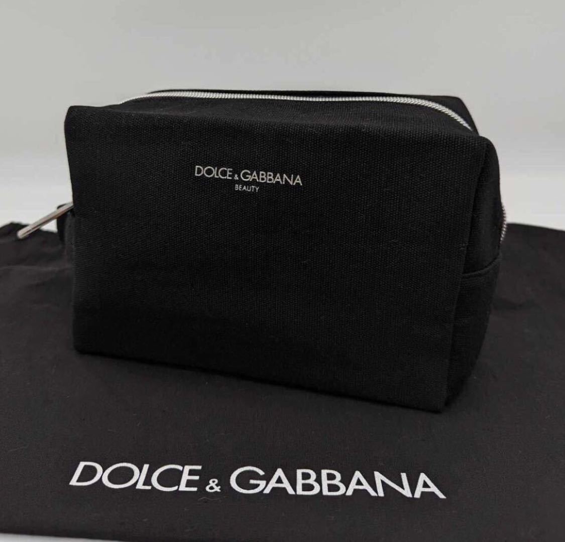 【新品同様】ドルチェ&ガッバーナ メンズ クラッチバッグ ゴールド金具 セカンドバッグ ドルガバ グレー系　キャンバス