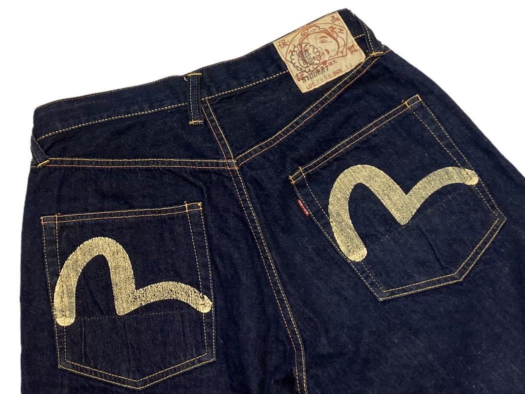 EVISU エヴィス かもめペイント ハーフパンツ デニム LOT2001 NEW 