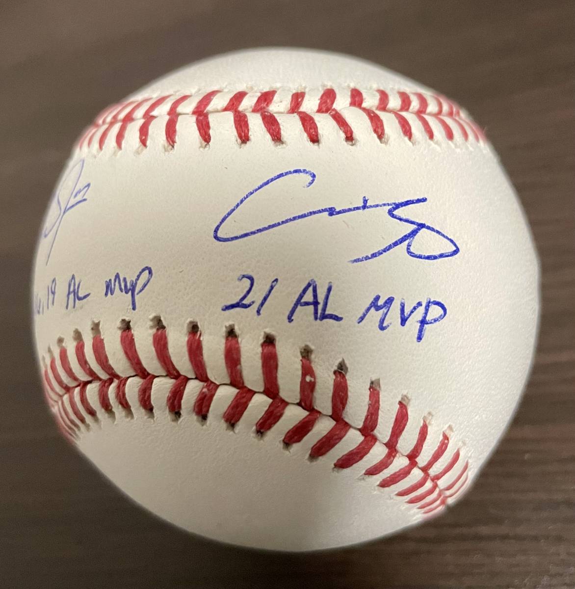 超限定品！ WBC優勝！ 大谷翔平 マイク・トラウト MVP Wネーム 直筆
