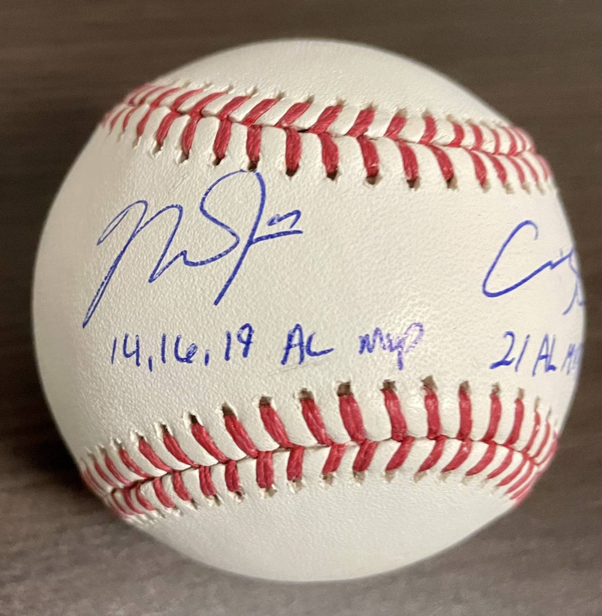 超限定品！ WBC優勝！ 大谷翔平 マイク・トラウト MVP Wネーム 直筆