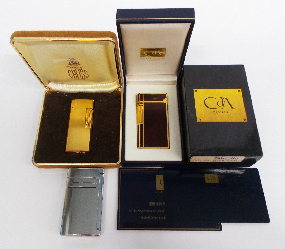 1円～おたからや◆U0327-30◆St.Dupontデュポン X.tend Caran d'Acheカランダッシュ CROSSクロス ライター3点セット 着火未確認