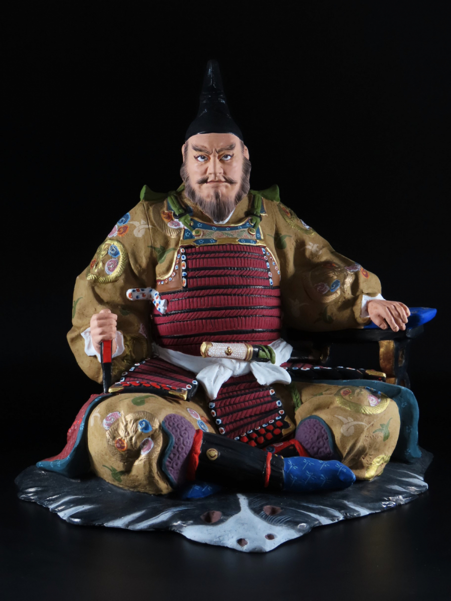 博多人形武将像 伝統工芸士　平野善次郎作 博多人形武将像 平野善次郎作 伝統工芸士 置物 - | 平野善次郎