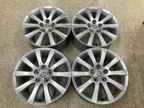 純正 マツダ +45 7J MPV 4本 17インチ アテンザ アクセラ 5H アルミ