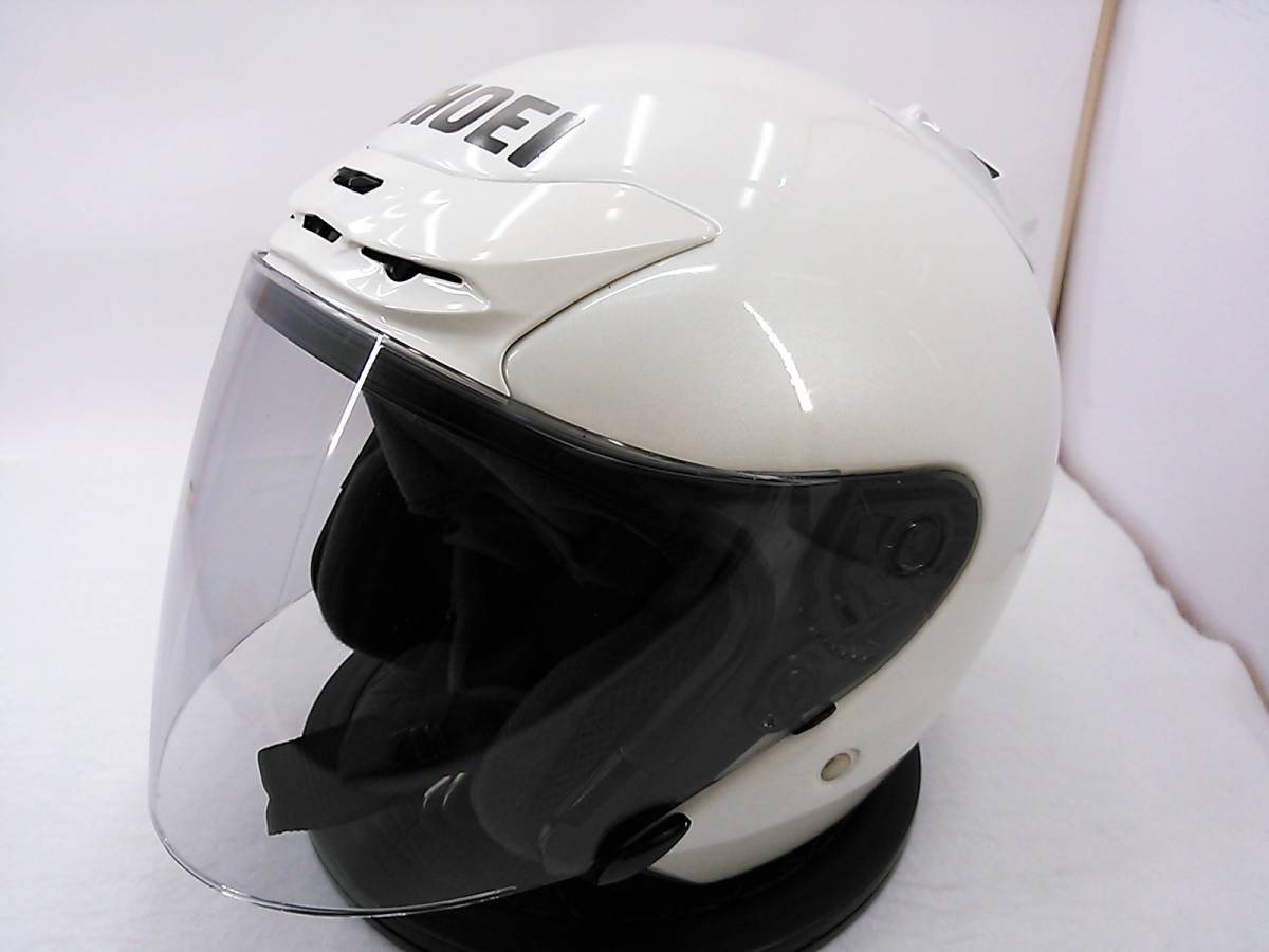 使用極わずか 美品 SHOEI ショウエイ J-FORCE2 J-FORCEⅡ Silky White 