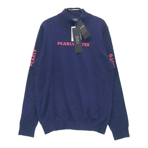 パーリーゲイツ　ネイビー セーター PEARLY GATES パーリーゲイツ カシミヤ ニットセーター ネイビー系 6