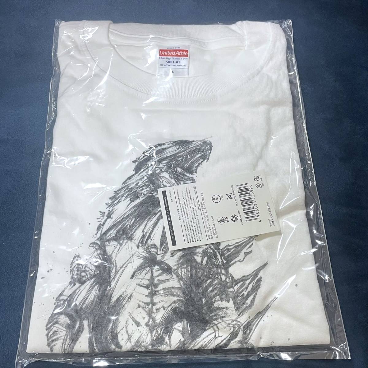 即決 新品 未開封 ゴジラvsコング 墨絵 Tシャツ Lサイズ 西元祐貴 水墨画 By Yu－ki Nishimoto GODZILLA 