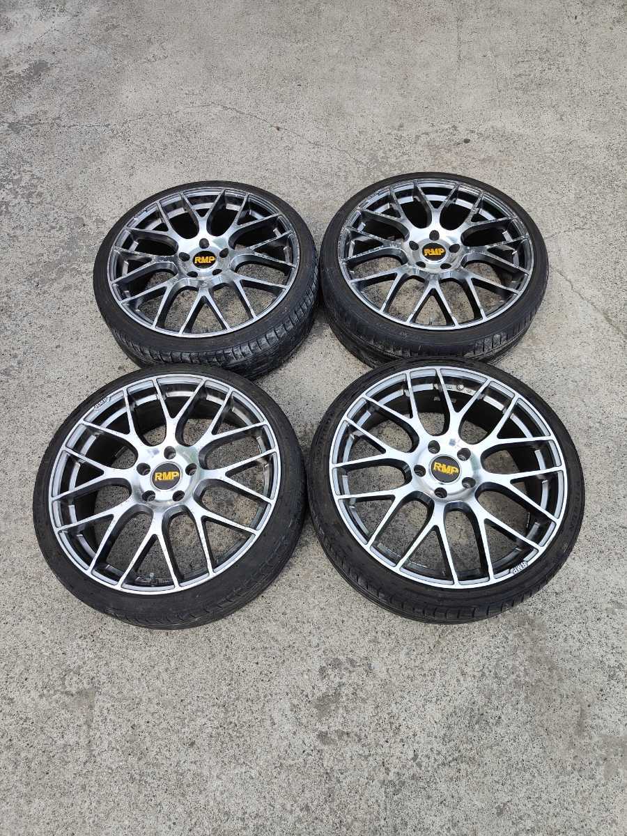 4本セット ガリ傷無し MID RMP 028F 19インチ7.5J+48 PCD114.3 
