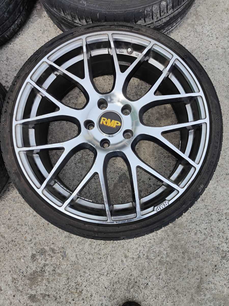 4本セット ガリ傷無し MID RMP 028F 19インチ7.5J+48 PCD114.3 