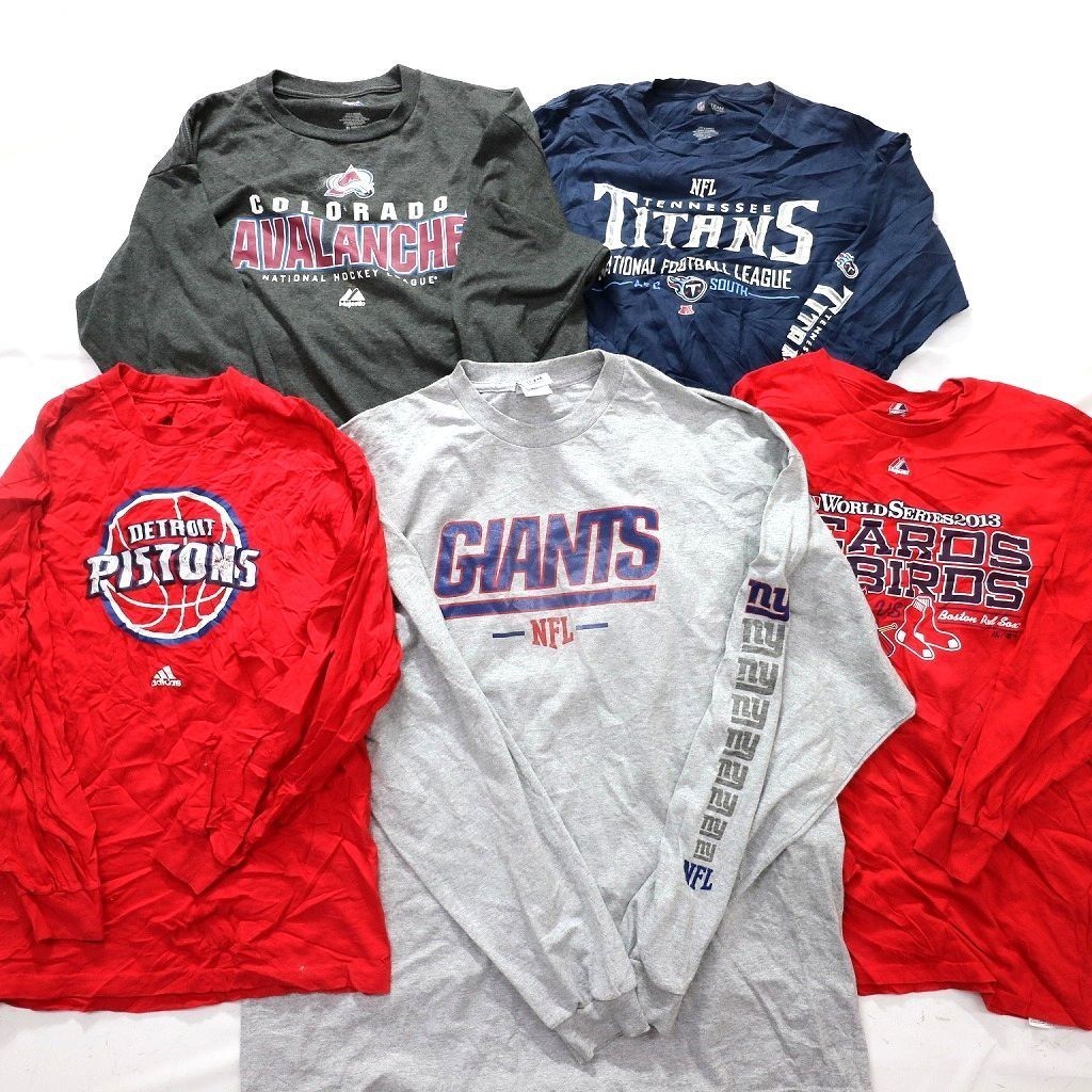 ★訳あり 40枚 プロチーム長袖Tシャツ set レッドソックス タイガース 他 [メンズ] まとめ セット 古着卸 最落なし 1円スタート 訳有2554