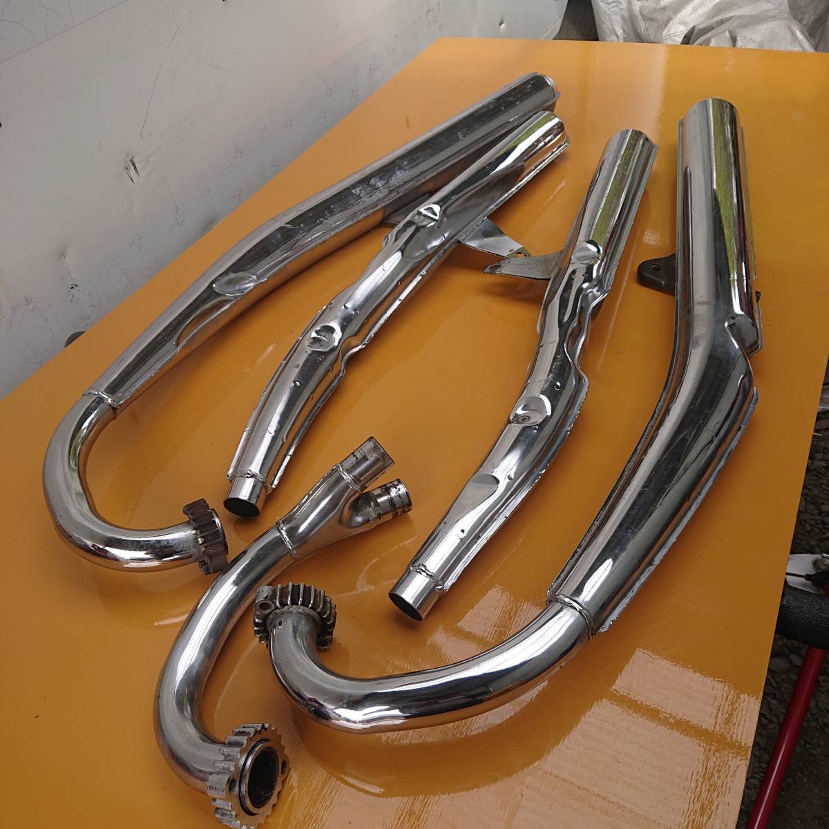 GT380用純正マフラー GT380 純正マフラー 純正 車検用 レア フランジ