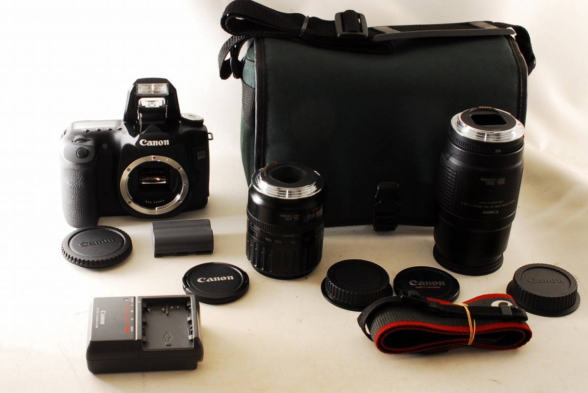 〓超美級〓 Canon キヤノン EOS 50D 超望遠 Wレンズセット ★ ダブルレンズセット ♪ 