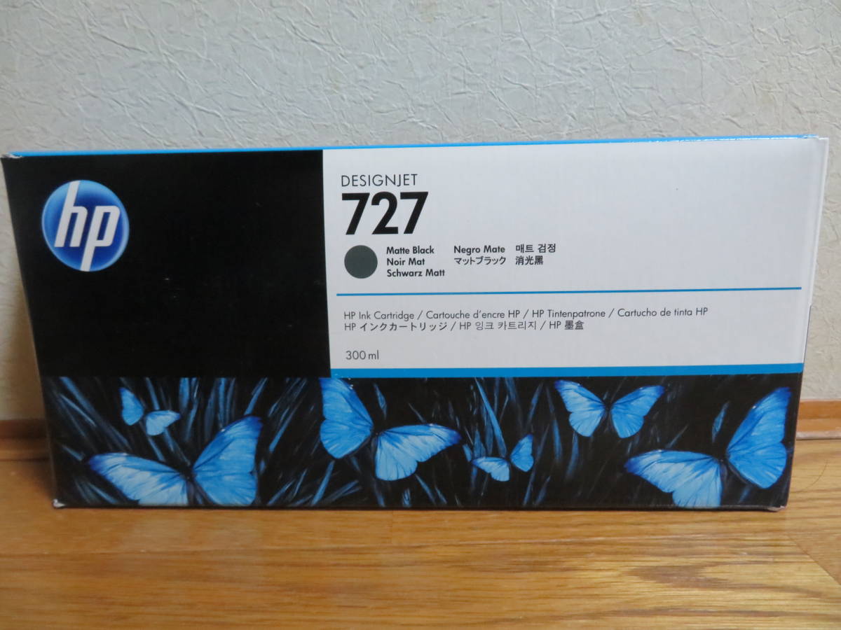 激安 保管品　純正未開封品　HP 727マットブラックインク300ml C1Q12A　HP14507719　現品1個　HP DesignJet T1500 T