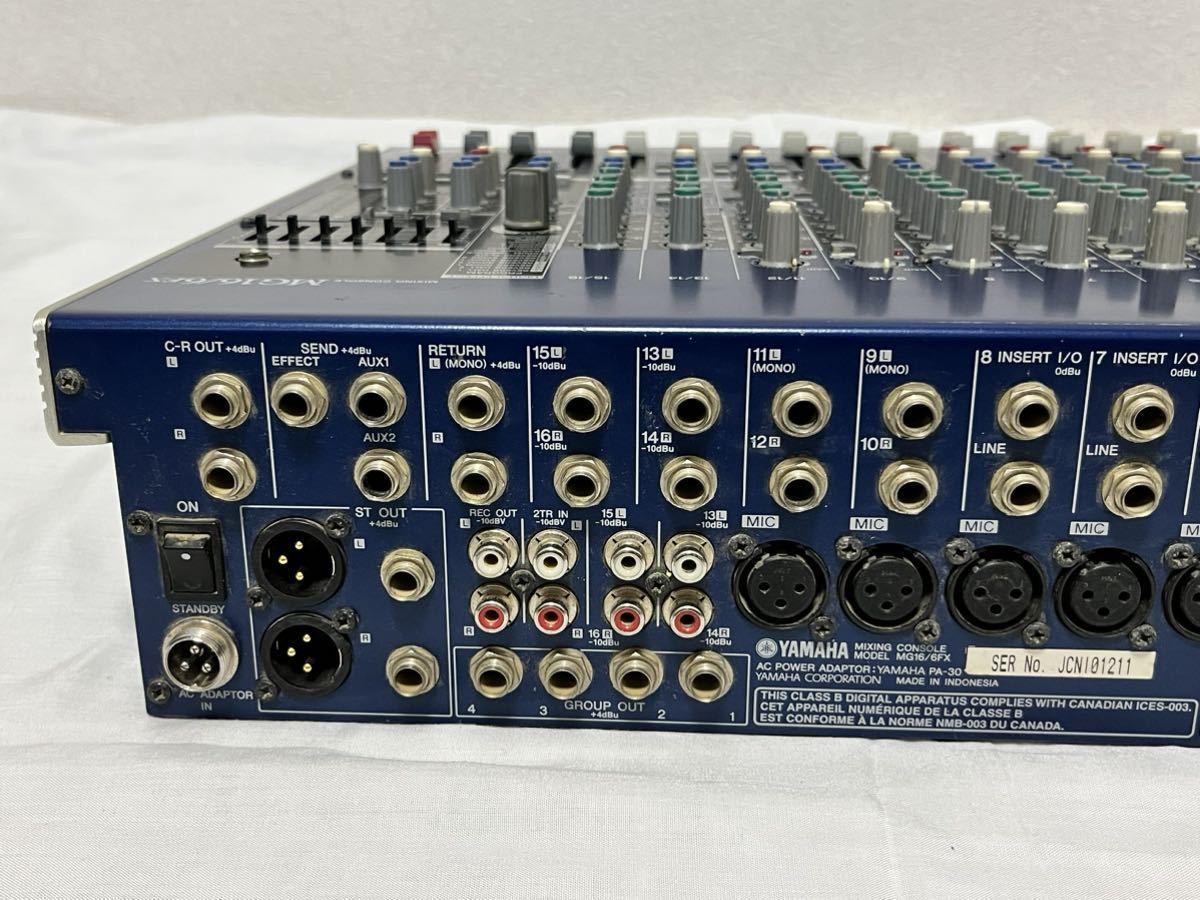 YAMAHA アナログミキサー MG16/6FX 電源のみ確認済み YAMAHA ヤマハ