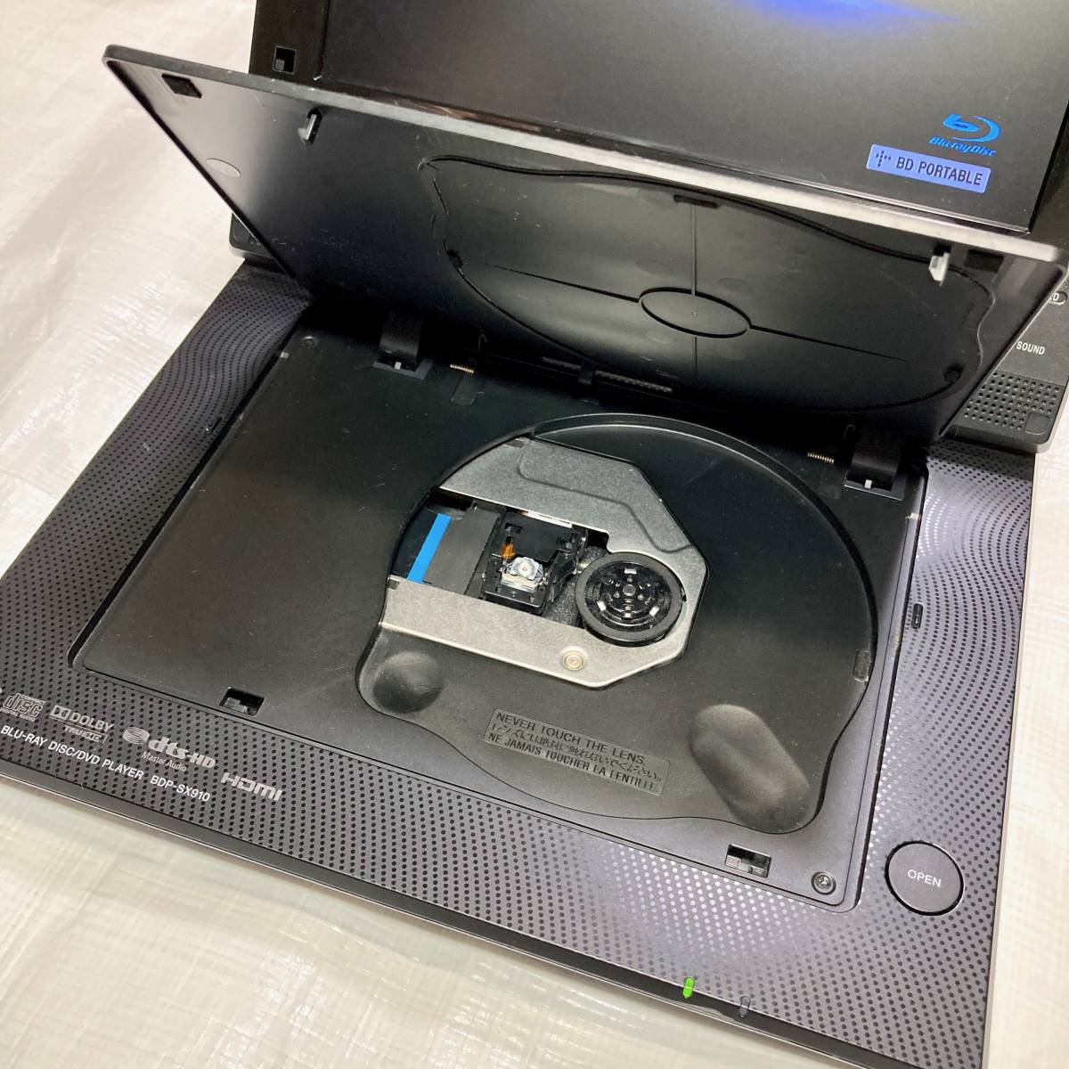 ☆即決 送料無料 リモコン無し SONY BDP-SX910 ポータブルBlu-ray/DVD