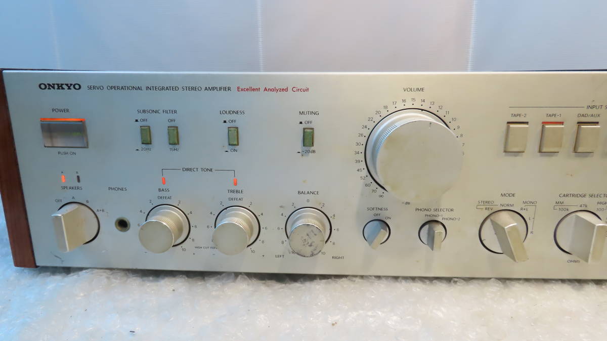 通電確認済】ONKYO A-819 プリメインアンプ シルバー ONKYO A-927