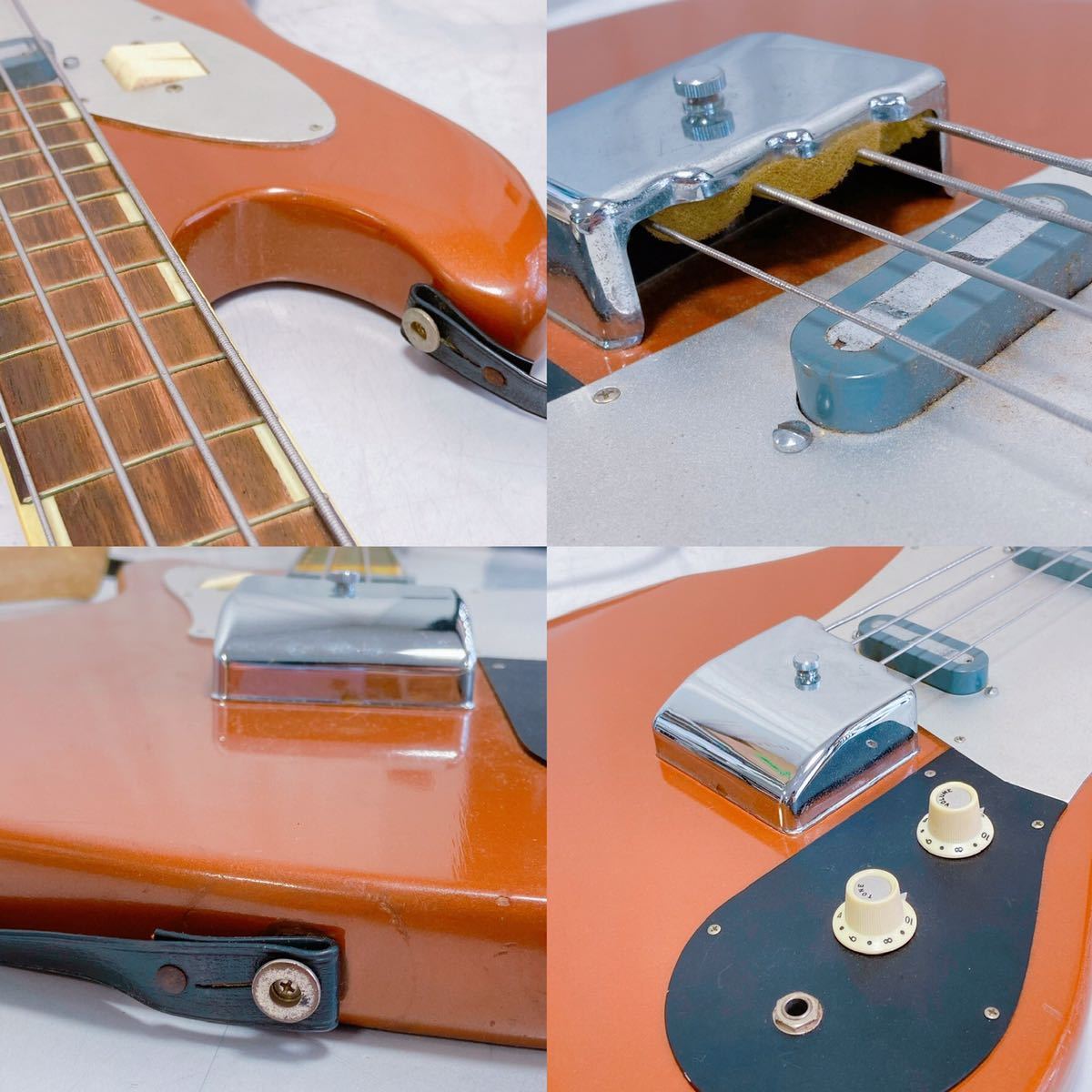 3D93 【動作品】teisco テスコ エレキベース nb-4 ビザール 