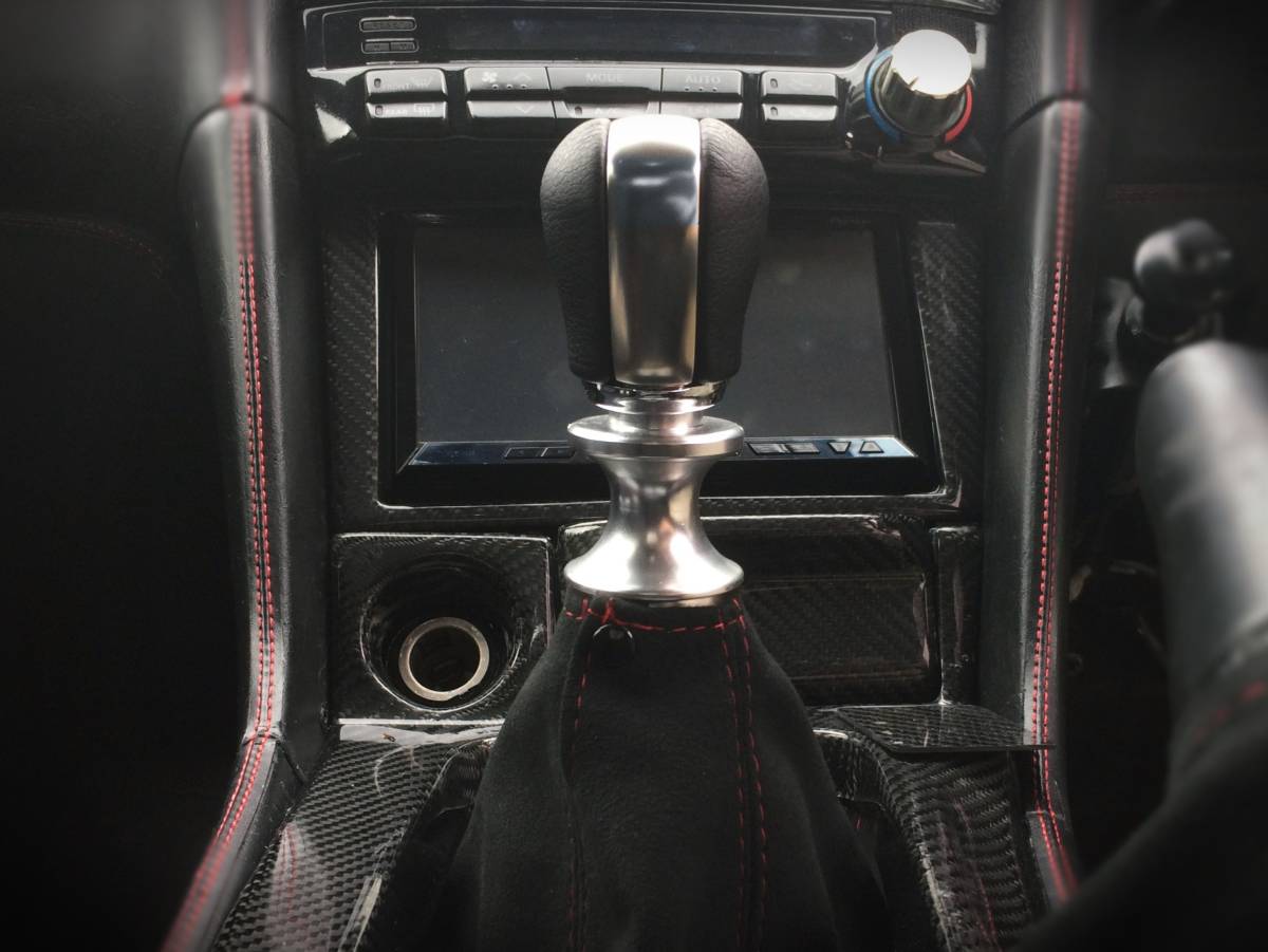BNR34 GTR スタイル 5速 チタンカラー シフトノブ - GT-R 黒 銀 キット 
