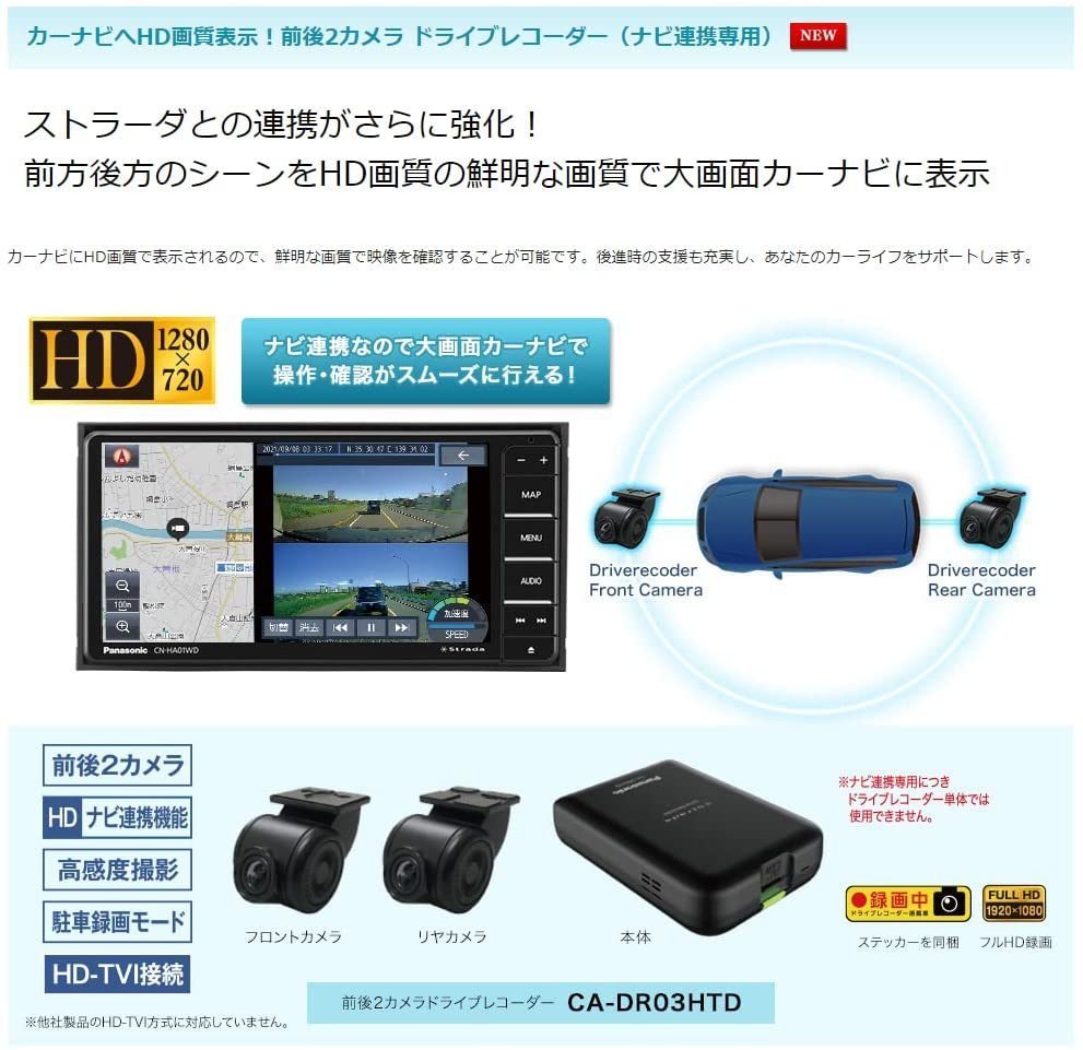 CN-HE01D+CY-RC100KD バックカメラセット パナソニック CN-HE01D+CY-RC100KD バックカメラセット パナソニック
