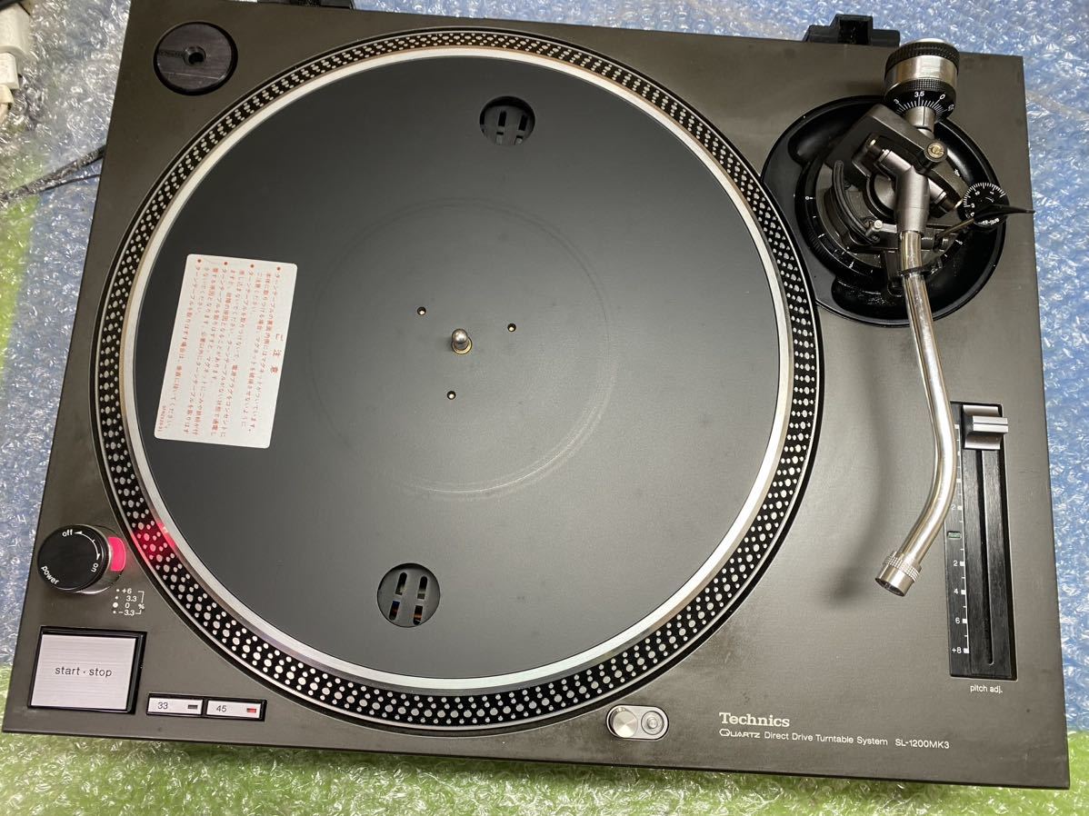 C】Technics SL-1200MK3 ① ターンテーブル テクニクス 032083