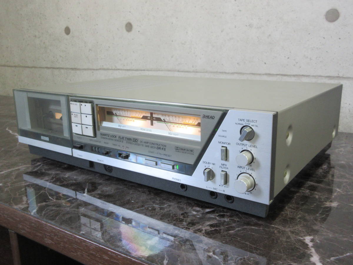 【ジャンク品】DENON カセットデッキ DR-F8 デノン