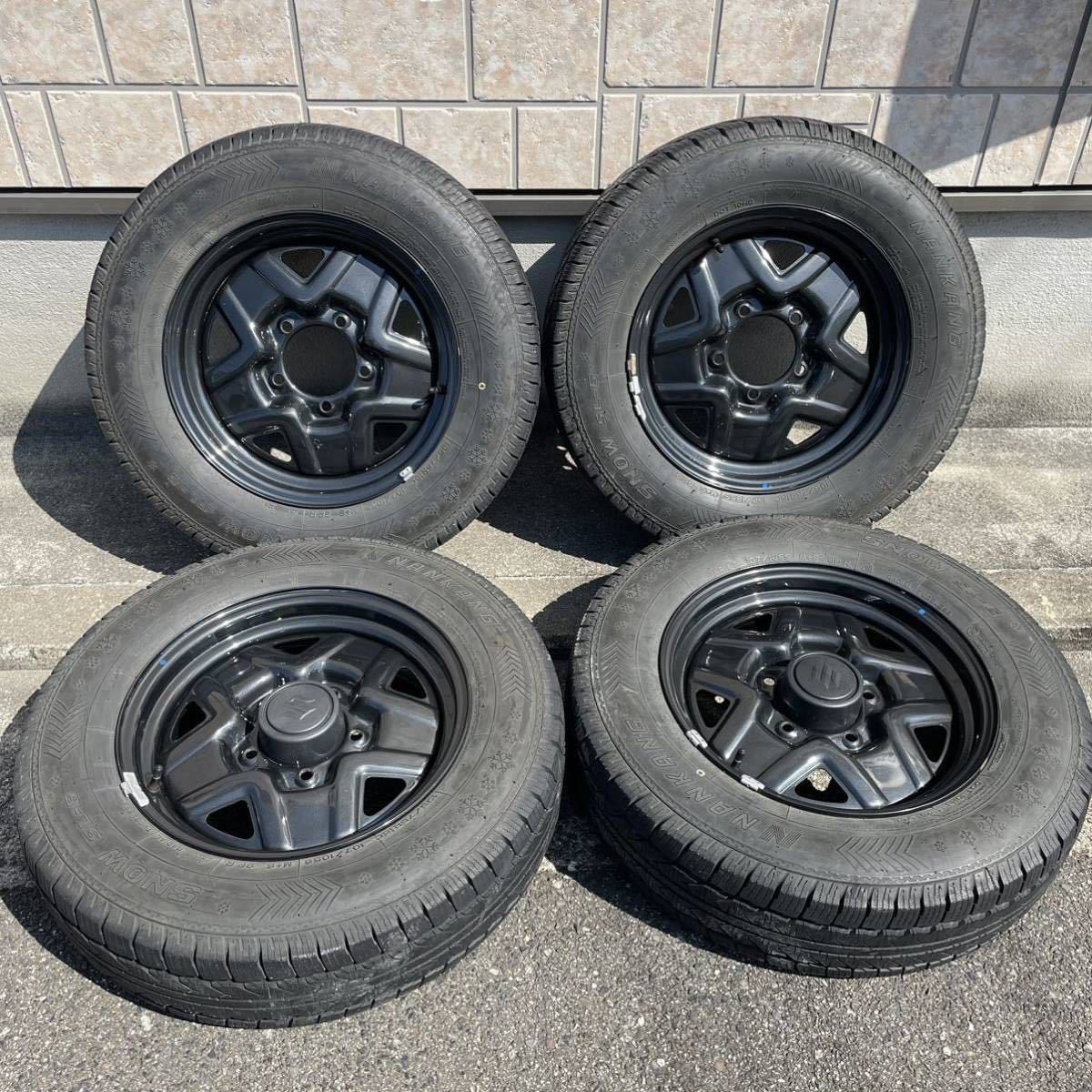 JB64 ジムニー 純正スチールホイールタイヤ195/75R16C 4本