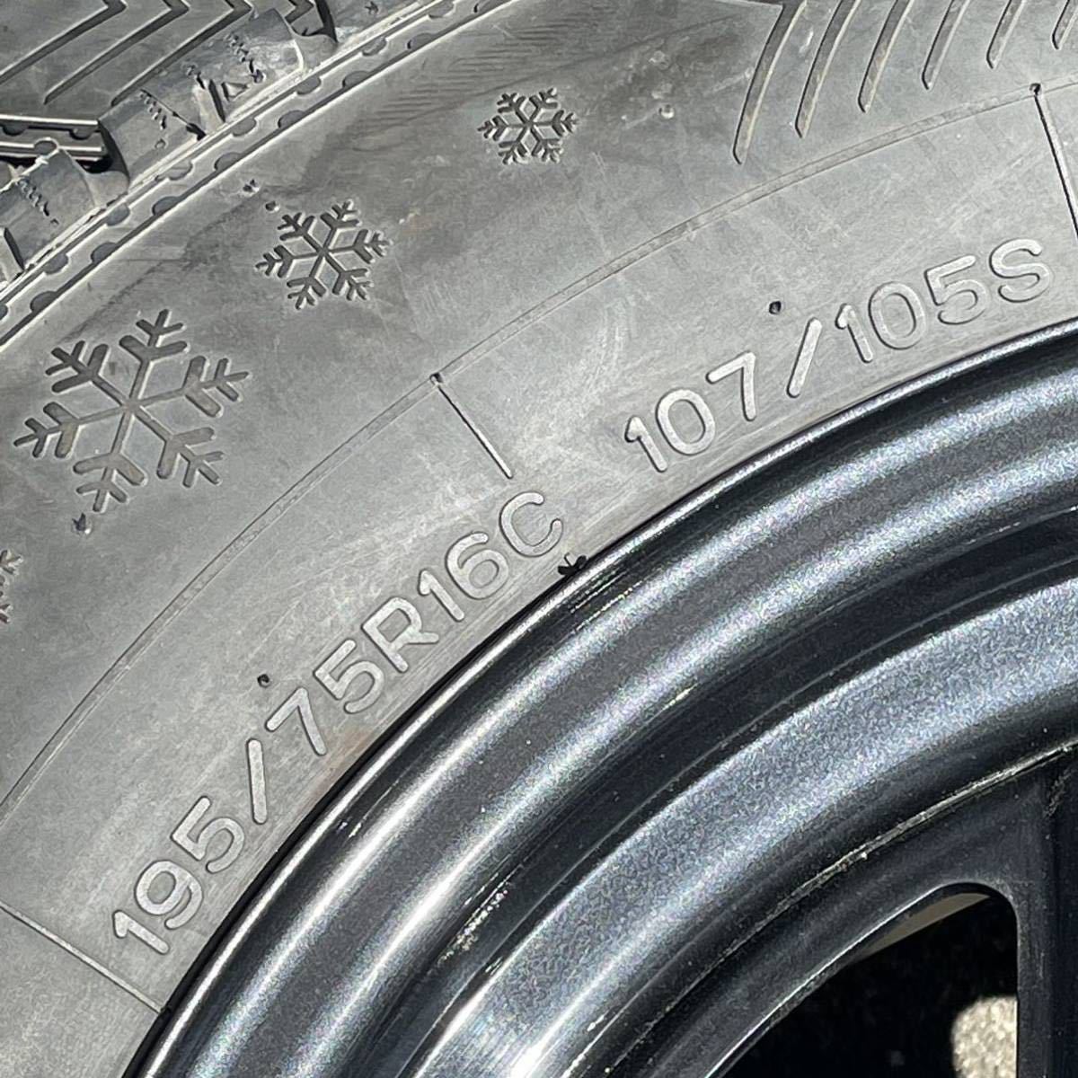 JB64 ジムニー 純正スチールホイールタイヤ195/75R16C 4本