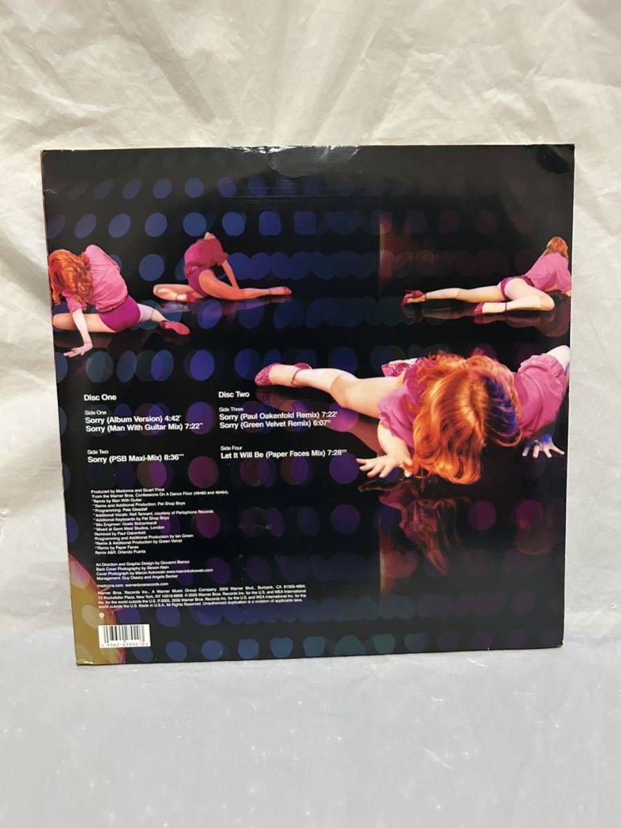 G201 LP レコード Madonna マドンナ/Sorry ソーリー/2枚組 US盤の入札