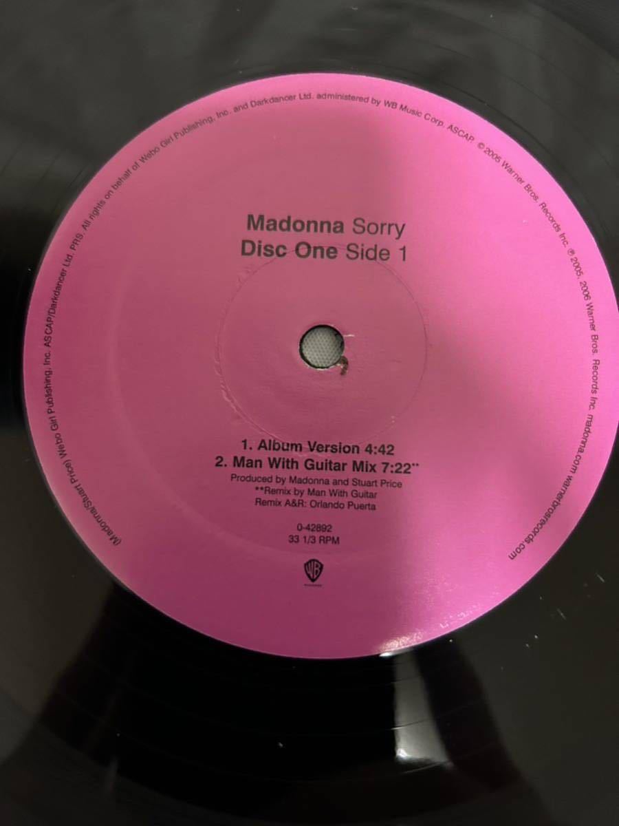 G201 LP レコード Madonna マドンナ/Sorry ソーリー/2枚組 US盤の入札