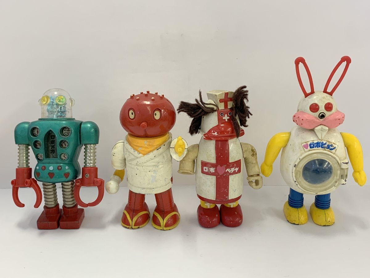 K475-I34-3555 ポピー 超合金 がんばれ!!ロボコン ロボゲラ ロボメガ ロボピョン ロボペチャ 4点セット 昭和レトロ ⑥