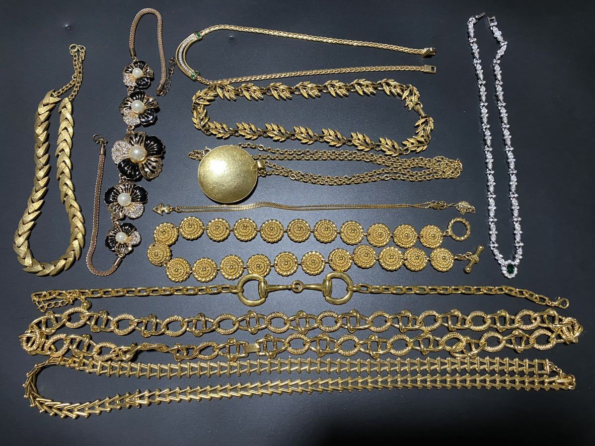 【40】海外 国内 アクセサリー ヴィンテージ ゴールドカラー シルバーカラー ネックレス まとめ売り まとめ