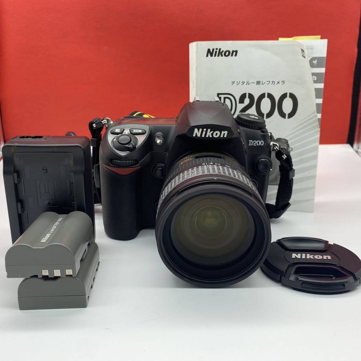 ◆A Nikon D200 一眼レフカメラ デジタルカメラ DX AF-S NIKKOR 18-70mm 1:3.5-4.5G ED シャッターOK バッテリー付属 ニコン 