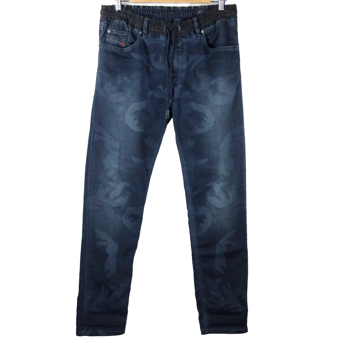 ■DIESEL ディーゼル WAYKEE BN-NE / 0673S ジョグジーンズ JOGG JEANS インディゴ カモ柄 ニットデニム テーパード ジョグパンツ size 32