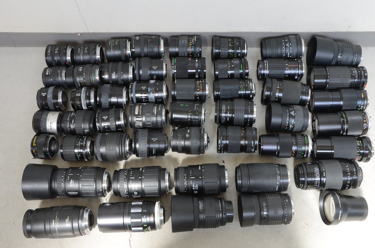 1円 ～ ジャンク 売切 レンズ いろいろ 50本 Canon PENTAX Minolta 他