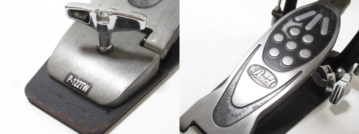 [ap1 BY3281] Pearl パール P-122TW ツインペダル ケース付 ドラム キック ペダル