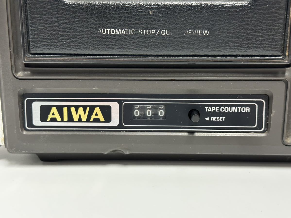 1円スタート AIWA / TPR-415 アイワ コンパクト カセットデッキ 昭和