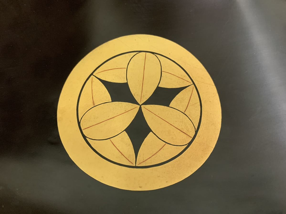 陣笠 時代 家紋 武具 防具 骨董 古美術 時代 陣笠 骨董 内朱塗陣笠