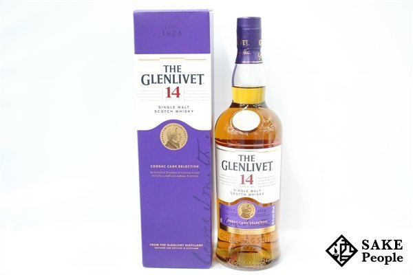 ◇1円～ ザ・グレンリベット 14年 コニャックカスクセレクション シングルモルト 750ml 40％ 箱付き スコッチ