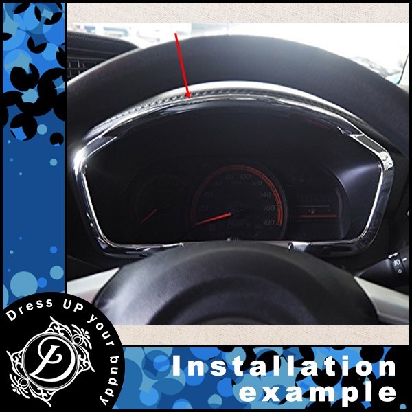 トヨタ ルーミー ROOMY M900A M910A クローム メッキ メーター フレーム / パネル ガーニッシュ