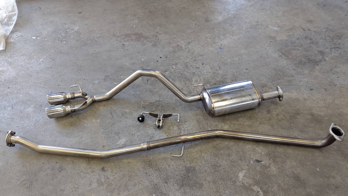 無限マフラー　車検対応品　N-WGN　JH1　リアバンパーガーニッシュ無しタイプ　中古品　