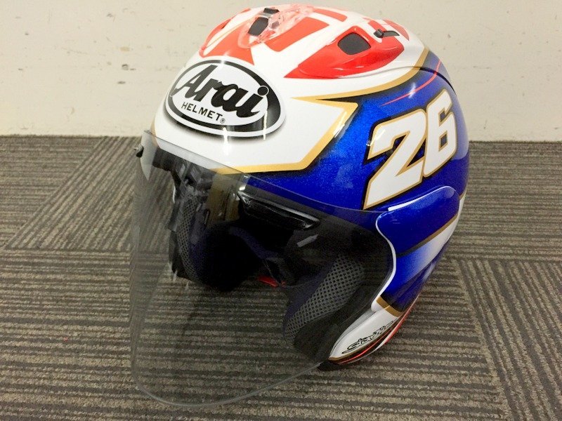 Arai SZ-Ram4X PEDROSA SAMURAI ヘルメット EPシステム内装 III-7 59・60CM アライ ペドロサ 侍 カバー付き　Y5515